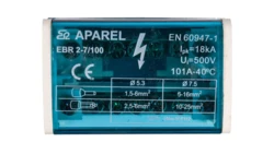 Blok listew rozdzielczych 2-biegunowy 100A EBR 2-7/100 R33RA-02020100101