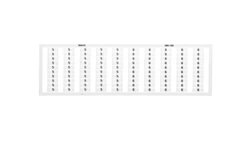 Ramka z oznacznikami 50x 5/6 209-720 /5szt./