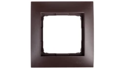 Simon 54 Premium Ramka pojedyncza brąz mat /do karton-gips/ DRK1/46