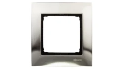 Simon 54 Premium Ramka pojedyncza metalowa inox DR1/61