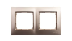 Simon 54 Premium Ramka podwójna złoty mat /do karton-gips/ DRK2/44