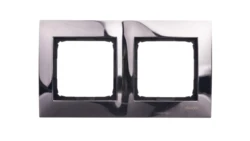 Simon 54 Premium Ramka podwójna metalowa ciemna stal DR2/67