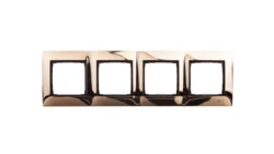 Simon 54 Premium Ramka poczwórna metalowa złoto DR4/66