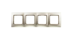 Simon 54 Premium Ramka poczwórna złoty mat DR4/44