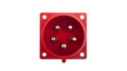 Wtyczka tablicowa 32A 5P 400V czerwona IP44 625-6f7