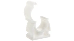 Uchwyt zamykany bezhalogenowy do rur gładkich UZHF 16 biały 68330 /100szt./