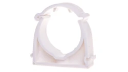 Uchwyt zamykany bezhalogenowy do rur gładkich UZHF 32 biały 68334 /100szt./