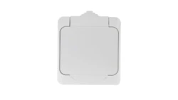 Cedar Plus Gniazdo pojedyncze biały z/u 16A IP44 WDE000540