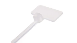 Opaska kablowa z tabliczką opisową TKOT 11/3 biała E01TK-01030200301 /100szt./