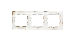 VALENA Ramka potrójna pozioma wenge/srebro 770373