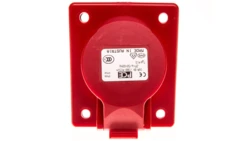 Gniazdo tablicowe 16A 3P 400V /80x97/ czerwone IP44 413-9