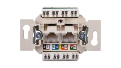 Gniazdo komputerowe UAE 8/8 pinowe nieekranowane kat.5e 534576