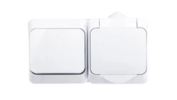 Cedar Plus Zestaw łącznik + gniazdo pojedyncze z uziemieniem WDE000580