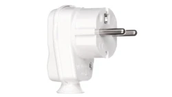 Wtyczka kątowa 10/16A 2P+Z IP20 Uni-Schuko biała 9002214