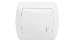 Simon Akord Łącznik krzyżowy z podświetleniem biały AW7L/11