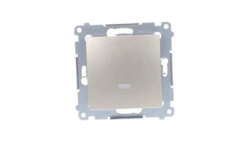 Simon 54 Łącznik jednobiegunowy, szybkozłącza, złoty mat DW1ZL.01/44