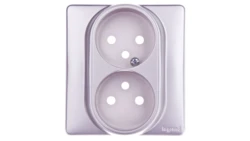 CELIANE Plakietka gniazda 2x2P+Z tytan 068947