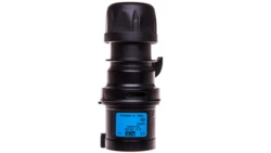 Wtyczka przenośna 16A 3P 230V czarna IP44 TURBO SHARK 013-6TTX