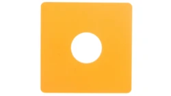 Tabliczka opisowa żółta kwadratowa 50x50mm bez nadruku SQ-GE 063263