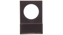 Tabliczka opisowa 38x25mm czarna prostokątna Q25TS-01 046184