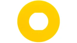 Tabliczka opisowa żółta okrągła fi60 bez opisu ZBY9101