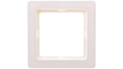 Berker Q.1 Ramka pojedyncza pozioma/ pionowa śnieżnobiała aksamit 10116089