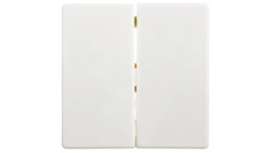 Berker Q.1 Klawisz podwójny do łącznika klawiszowego śnieżnobiały aksamit 16236089