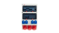 Rozdzielnica stacjonarna SUWAŁKI 2x32A/5P+ 16A/5P + 4xGS 16A 3P 230V + FI63 IP44 9027229W