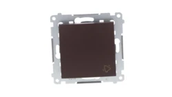 Simon 54 Przycisk /dzwonek/, szybkozłącza, brąz mat DD1.01/46