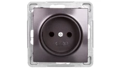 IMPRESJA Gniazdo pojedyncze b/u antracyt GP-1Y/m/50