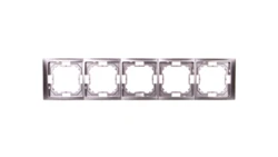 Simon Basic Neos Ramka pięciokrotna stal inox BMRC5/21