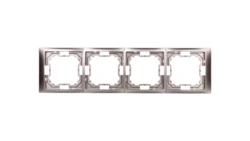 Simon Basic Neos Ramka poczwórna satynowy BMRC4/29