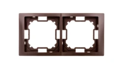 Simon Basic Neos Ramka podwójna czekoladowy BMRC2/47