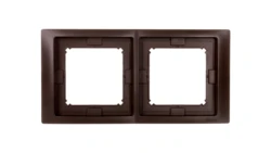 Simon Basic Neos Ramka podwójna IP44 czekoladowy BMRC2B/47