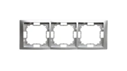 Simon Basic Neos Ramka potrójna srebrny matowy BMRC3/43