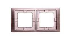 Simon Basic Neos Ramka podwójna IP44 tytanowy BMRC2B/052