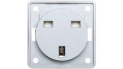 Integro Flow Gniazdo pojedyncze z/u 16A standard brytyjski jasnoszare 0962622506