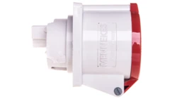 Gniazdo tablicowe proste 4P 32A 400V czerwone IP44 1399 MEN1399