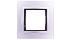 Simon 54 Nature Ramka pojedyncza szkło SREBRNA MGŁA DRN1/71