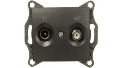 SEDNA Gniazdo antenowe TV/SAT końcowe grafitowe SDN3401670