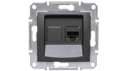 SEDNA Gniazdo komputerowe pojedyncze RJ45 kat.6 UTP grafitowe SDN4700170