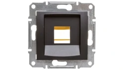 SEDNA Płytka centralna pojedyncza pod wkład komputerowy RJ45 SYSTIMAX grafitowa SDN4300570