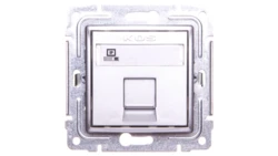 VENA Gniazdo komputerowe pojedyncze RJ45 kat.5e nieekranowane aluminium 514065