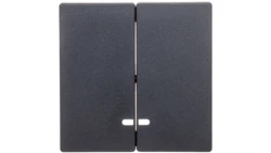 Merten System M Klawisz podwójny z podświetleniem antracyt MTN3420-0414