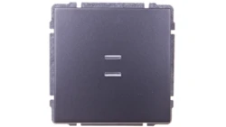 KOS66 Łącznik pojedynczy podświetlany grafit 626011