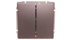 KOS66 Przycisk żaluzjowy grafit 666018