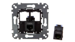 Merten Gniazdo komputerowe podwójne RJ45 kat.6 UTP MTN4576-0002