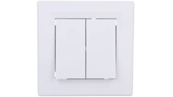 Łącznik Asfora podwójny schodowy biały z ramką EPH0600121