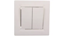 Łącznik Asfora podwójny schodowy kremowy z ramką EPH0600123