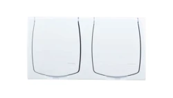 MADERA Gniazdo hermetyczne podwójne z/u IP44 klapka biała GNH-2NZ/00/w